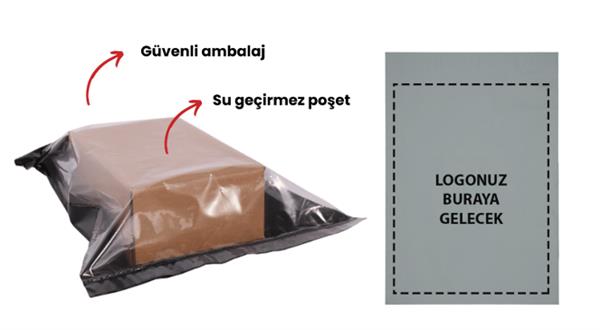 Cepsiz Şeffaf Kargo Poşeti 24x30+5 | 1000 Adet | Küçük Boy